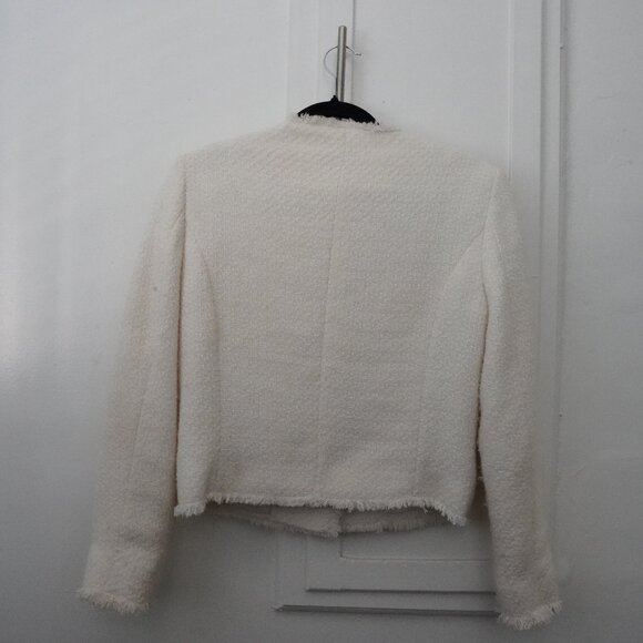 Mango Pocket Tweed Jacket w/ Gold Buttons | Size M - Picture 8 of 11